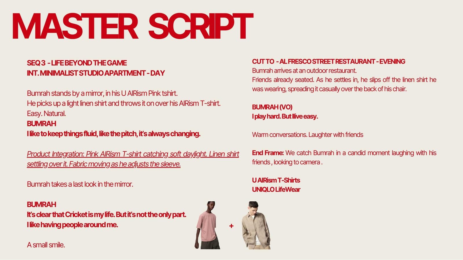 UNIQLO U AIRism × Jasprit Bumrah — page 5